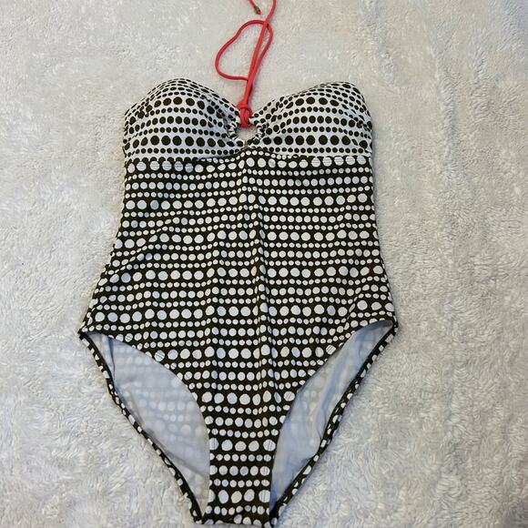 Boden Other - Boden Women’s Sz 12 One Piece Swimsuit Polka Dot Multicolor Preppy Summer Resort